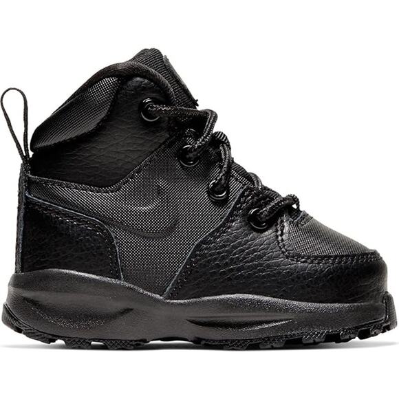 NWT Nike unisex Manoa Ltr Infant/Toddler Shoes, Black -Size 6